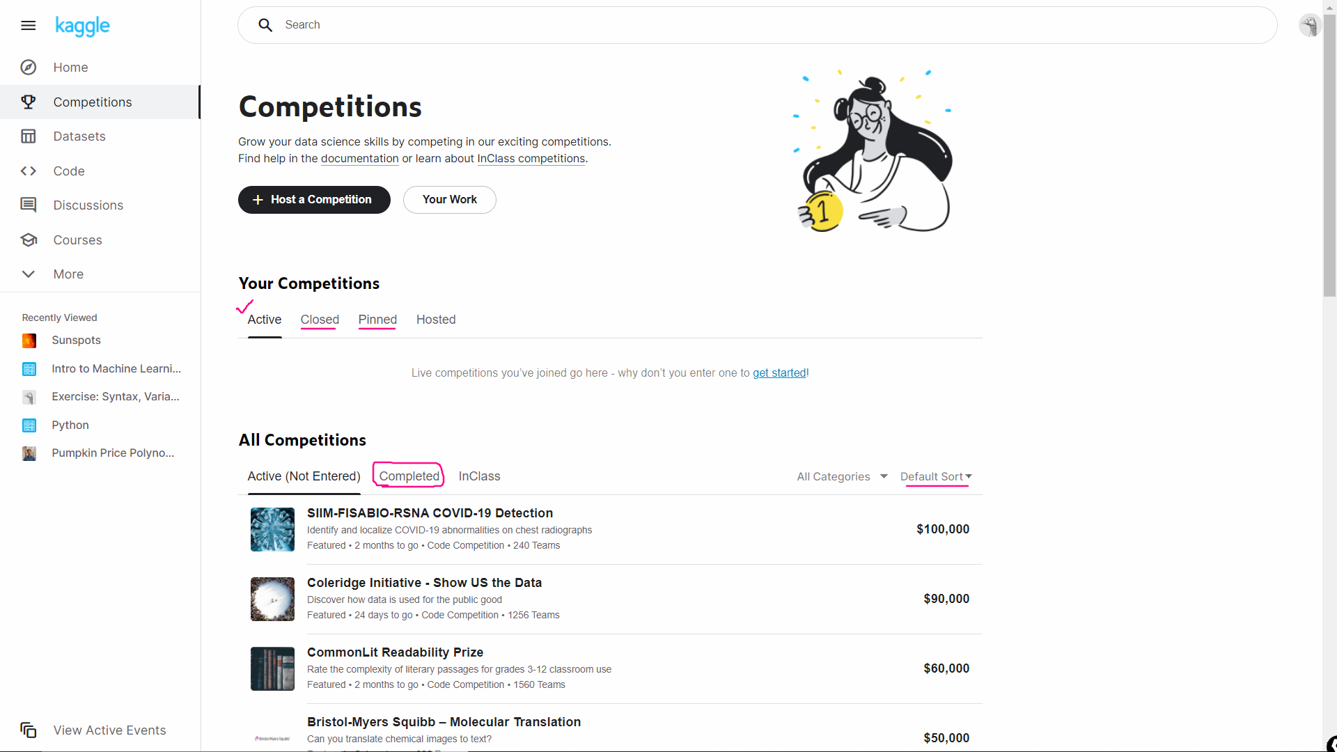 kaggle competitions